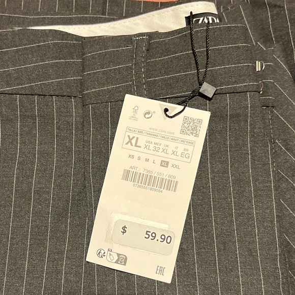 Zara Full Length Pinstripe Pants - Picture 2 of 2